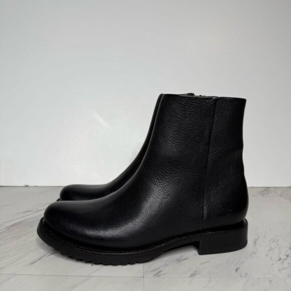 New! Frye Veronica Inside Zip Black Leather Bootie 8B - Picture 14 of 14